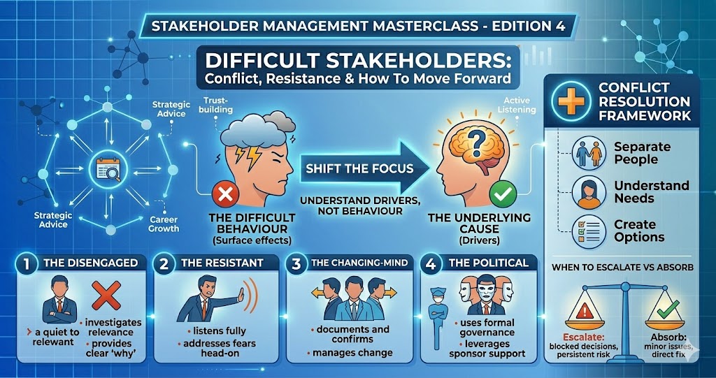 Difficult Stakeholders: Conflict, Resistance and How to Move Forward Without Losing the Relationship