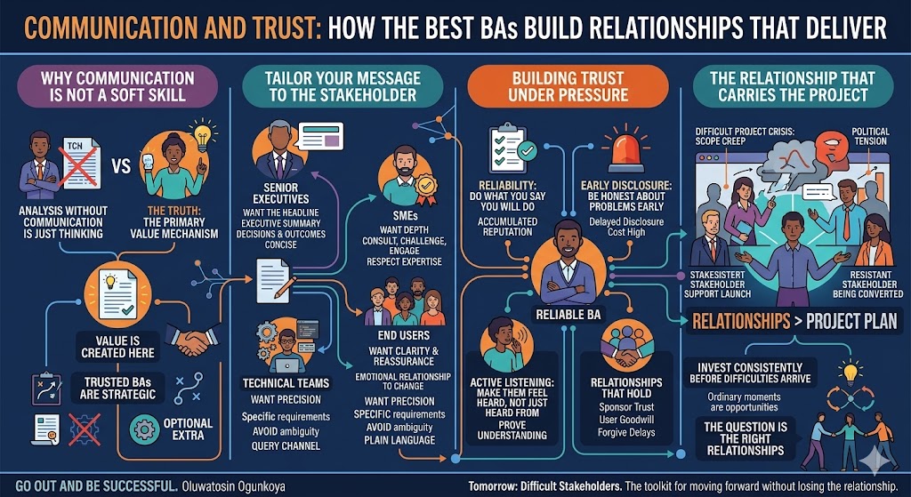 Communication and Trust: How the Best BAs Build Relationships That Deliver
